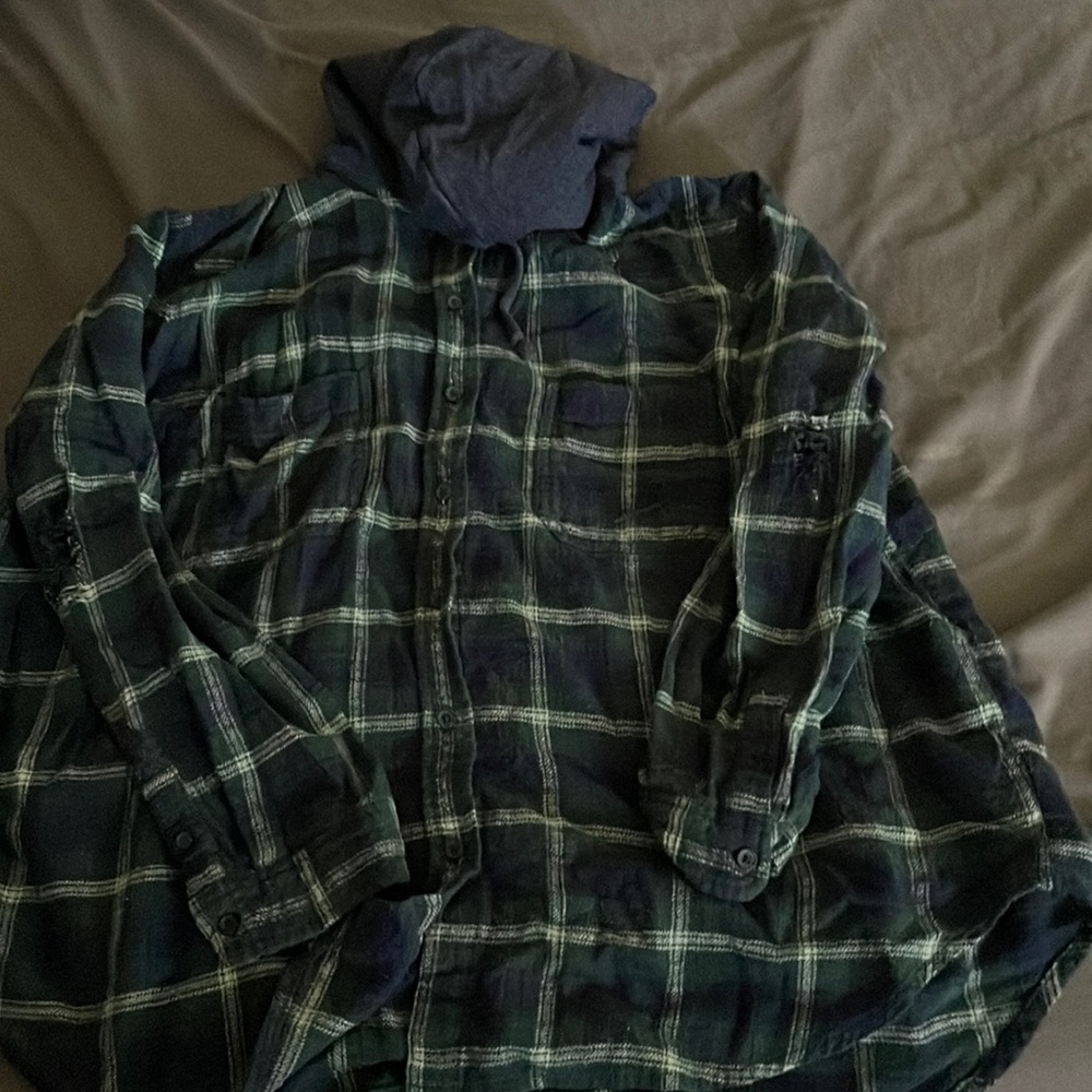 Green & Blue flannel from American Eagle